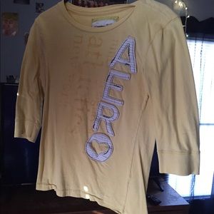 Yellow aero shirt